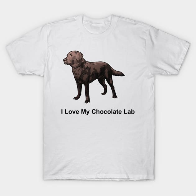 Chocolate Lab T-Shirt by SillyShirts
